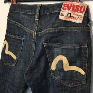 Evisu Eu Ed Red Salvage jeans